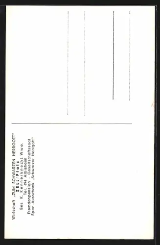 AK Zell / Pfalz, Gasthaus Zum schwarzen Herrgott