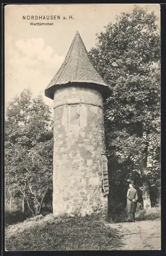 AK Nordhausen a. H., Partie am Warttürmchen