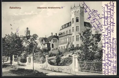 AK Ratzeburg, Strasse im Villenviertel Abrahamsberg