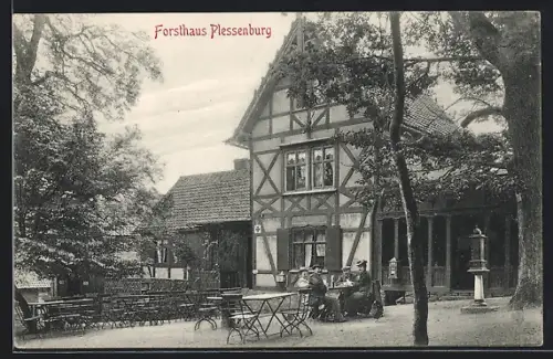 AK Ilsenburg i. Harz, Gasthaus Forsthaus Plessenburg