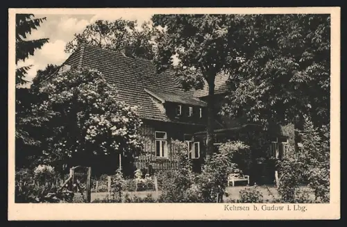 AK Kehrsen b. Gudow, Villa mit Garten