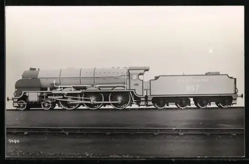 Foto-AK Englische Eisenbahn, Lokomotive No. 857 der Southern Railway