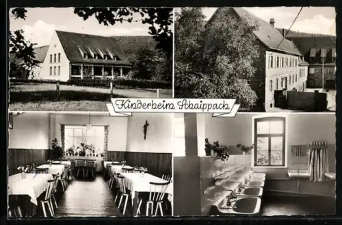 AK Schaippach, Kinderheim, Speiseraum, Waschraum
