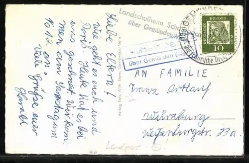 AK Schaippach, Kinderheim, Speiseraum, Waschraum