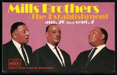 AK Musiker von Mills Brothers im Anzug mit Krawatte