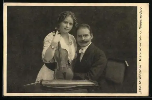 AK Instrumental- und Gesangduo Die Münchner mit Zither und Geige