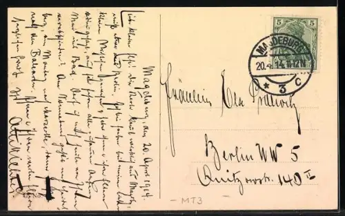 AK Berlin, Blick zu kgl. Schloss