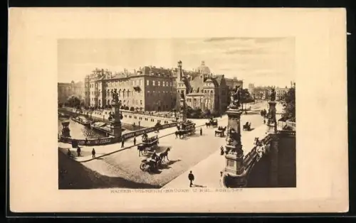 AK Berlin, Kaiser Wilhelm-Brücke mit Kgl. Schloss