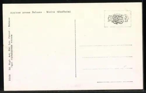 AK Bolzano, Motiv mit Kirche