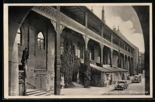 AK Königsberg, Strassenpartie am Blutgericht