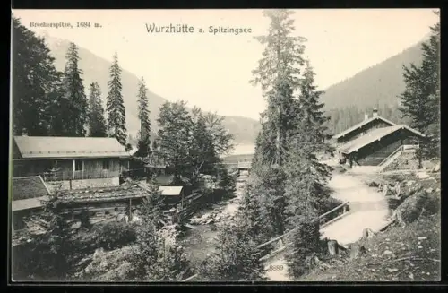 AK Schliersee, die Wurzhütte a. Spitzingsee