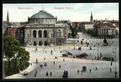 AK Kobenhavn, Kongens Nytorv, Pferdekutsche