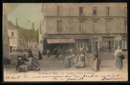 AK Cusset, Environs de Vichy, Place du Marche
