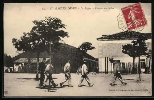 AK Saint-Martin-de-Ré, Le Bagne, Forcats en corvée