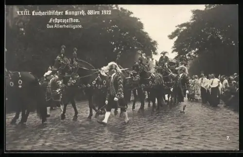 AK Wien, 23. Eucharistischer Kongress mit Festprozession, Das Allerheiligste