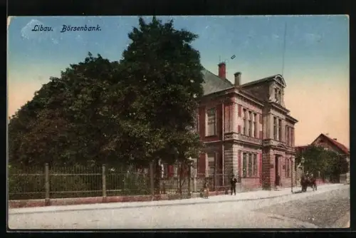 AK Libau, Strassenpartie an der Börsenbank