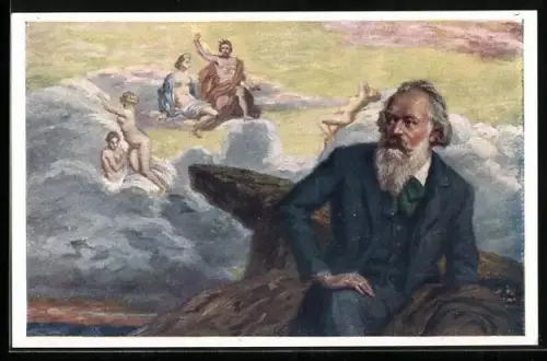 Künstler-AK Brahms, Aus der I. Symphonie
