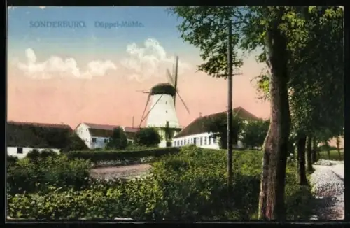 AK Sonderburg, Düppel-Mühle im Ortsbild