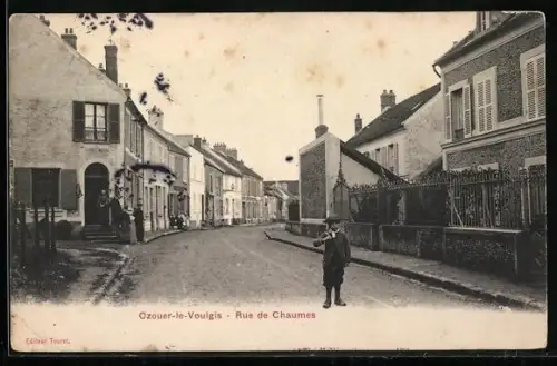 AK Ozouer-le-Voulgis, Rue de Chaumes