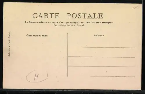 AK Grandcamps, Rue d`Amont, Strassenpartie im Ort