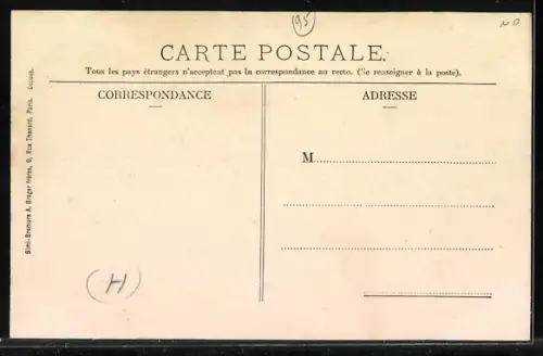 AK Ecouen, Rue de Paris, Strassenpartie