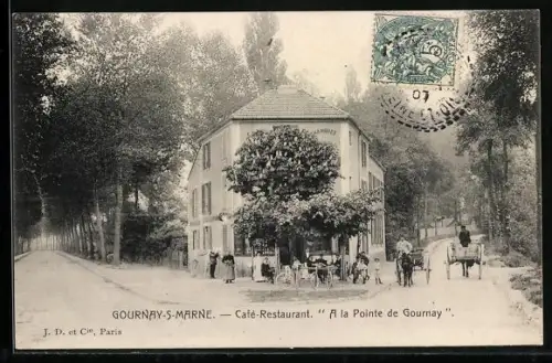 AK Gournay-s-Marne, Cafe Restaurant A la Pointe de Gournay