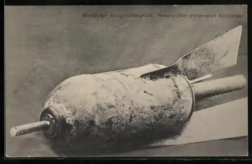 AK Französische Mine (Flügelmine), Blindgänger, Munition