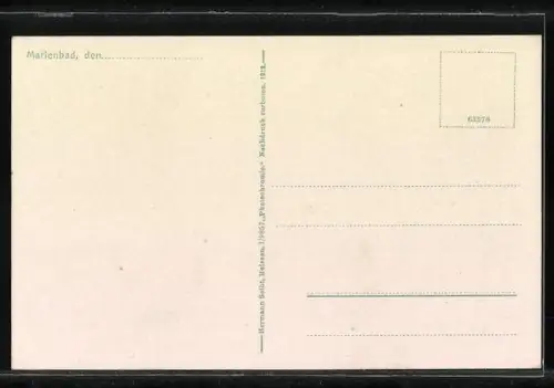 AK Marienbad, Goetheplatz mit Hotel Stern