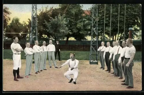 AK Turner nach seiner Übung an den Ringen