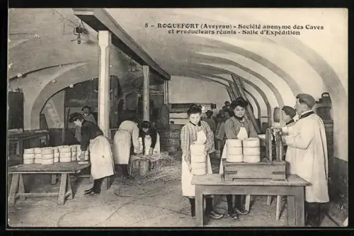 AK Roquefort, Société anonyme des Caves et Producteurs réunis, Salle d`Expédition