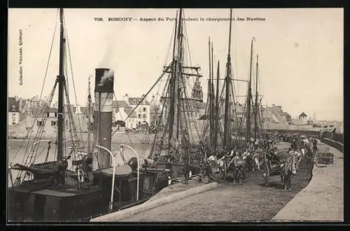 AK Roscoff, Aspect du Port pendant le chargement des Navires