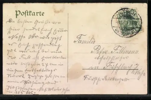 Lithographie Bitsch, Truppenübungsplatz, Manöwer