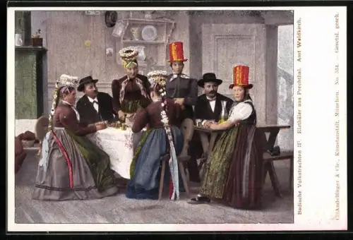 AK Badische Volkstrachten, Elzthäler aus Prechthal