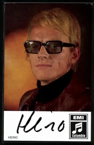 AK Porträt des Sängers Heino mit dunkler Brille