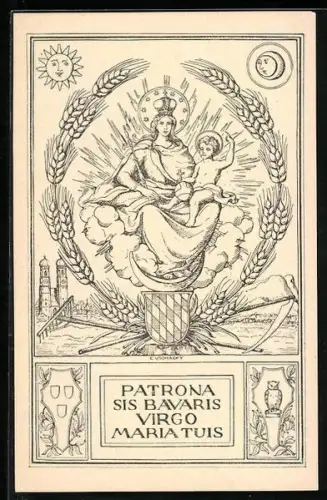 AK Patrona sis bavarsi Virgo Maria tuis, Schutzpatronin