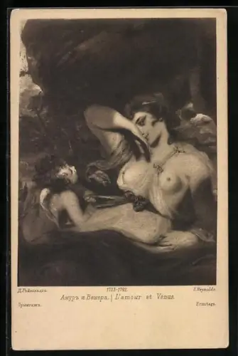 AK J. Reynolds, L`amour et Venus, Rotes Kreuz Russland