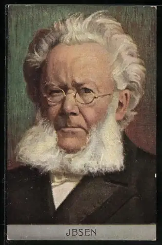 Künstler-AK Portrait von Henrik Ibsen