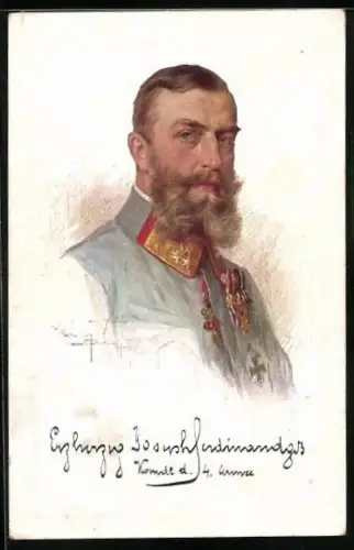 AK Portrait Erherzog Joseph Ferdinand, Komdt. der 4. Armee