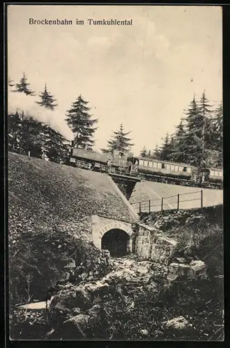 AK Brockenbahn im Tumkuhlental, Bergbahn
