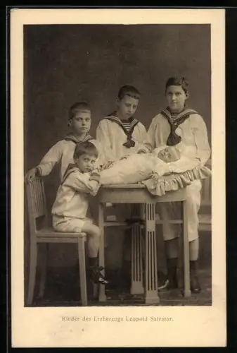 AK Kinder des Erzherzogs Leopold Salvator