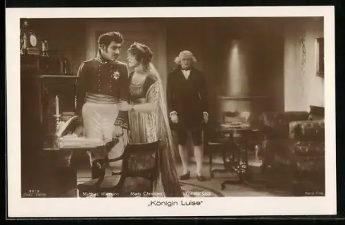 AK Schauspielerin Mady Christians und Schauspieler Matthias Wiemann in Königin Luise, Filmszene