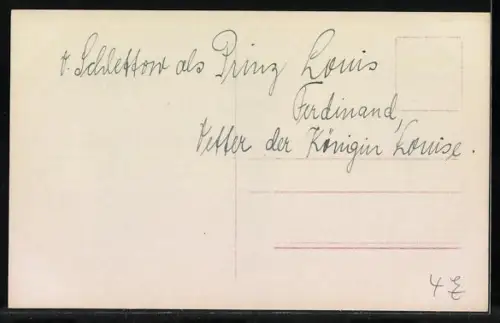 AK Schauspielerin Mady Christians mit H. A. v. Schlettow in einer Filmszene aus Die Jugend der Königin Luise