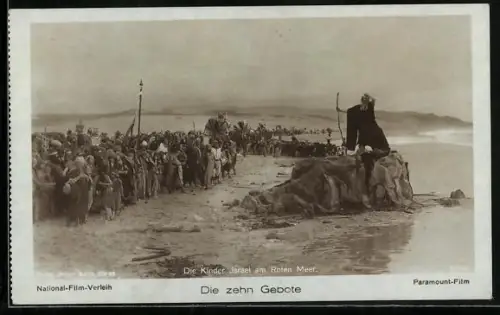 AK Filmszene aus Die zehn Gebote, Die Kinder Israel am Roten Meer