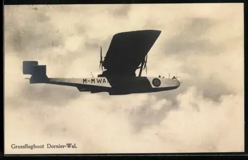 AK Wasserflugzeug Grossflugboot Dorner-Wal