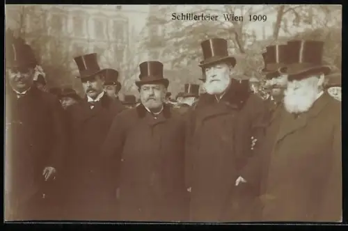 AK Wien, Schillerfeier 1909, Bürgermeister Carl Lueger