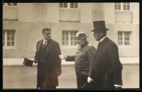Foto-AK König Wilhelm von Württemberg mit Pickelhaube