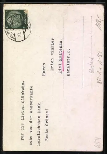 Künstler-AK Komponist Franz Lehár dirigiert, Vorderseitig Autograph