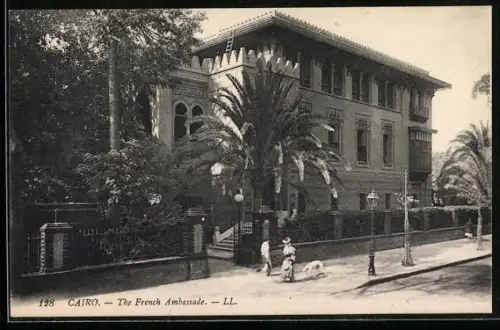 AK Cairo, The French Ambassade, Botschaft