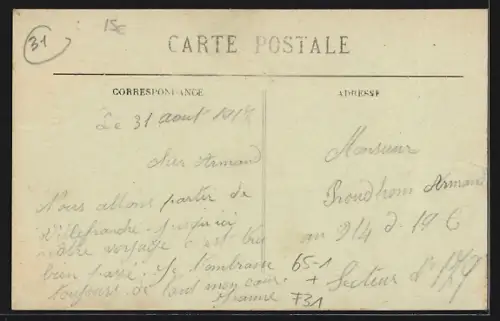 AK Villefranche-Lauragais, La Gare vue prise du Quai, Bahnhof