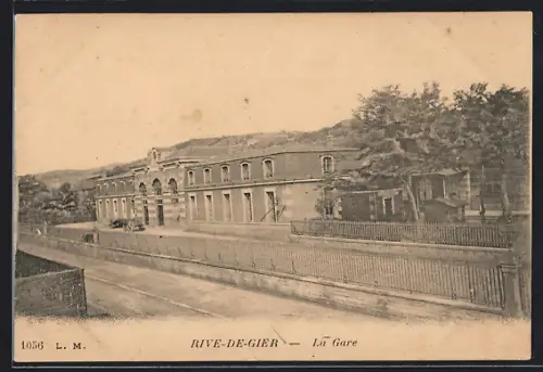AK Rive-de-Gier, La Gare, Bahnhof